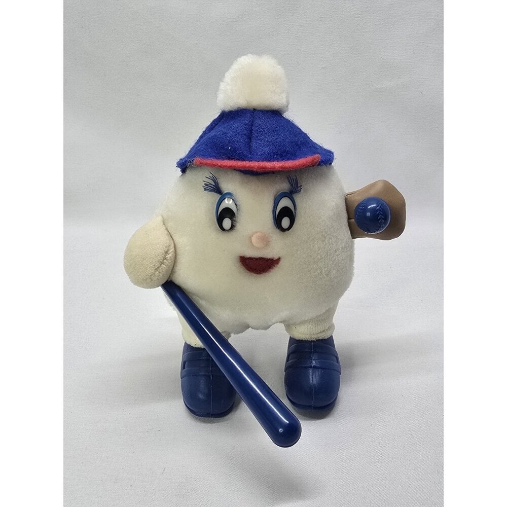 Scotties Little Softie White Plush Sporty Baseball Vintage Promo Stuffed Toy